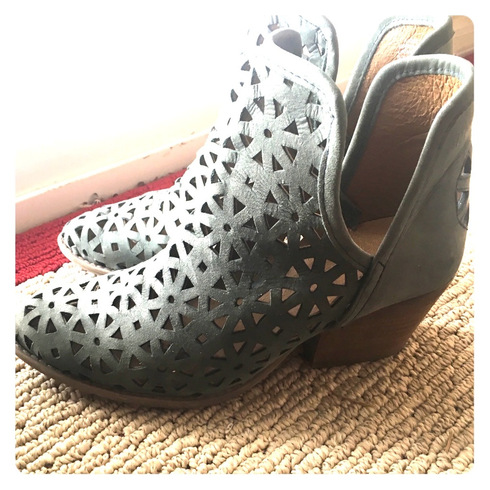 Genuine leather Musse & Cloud teal/green Booties 8
